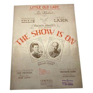 Little Old Lady Vintage Piano Sheet Music from The Show is On Vincente Minelli